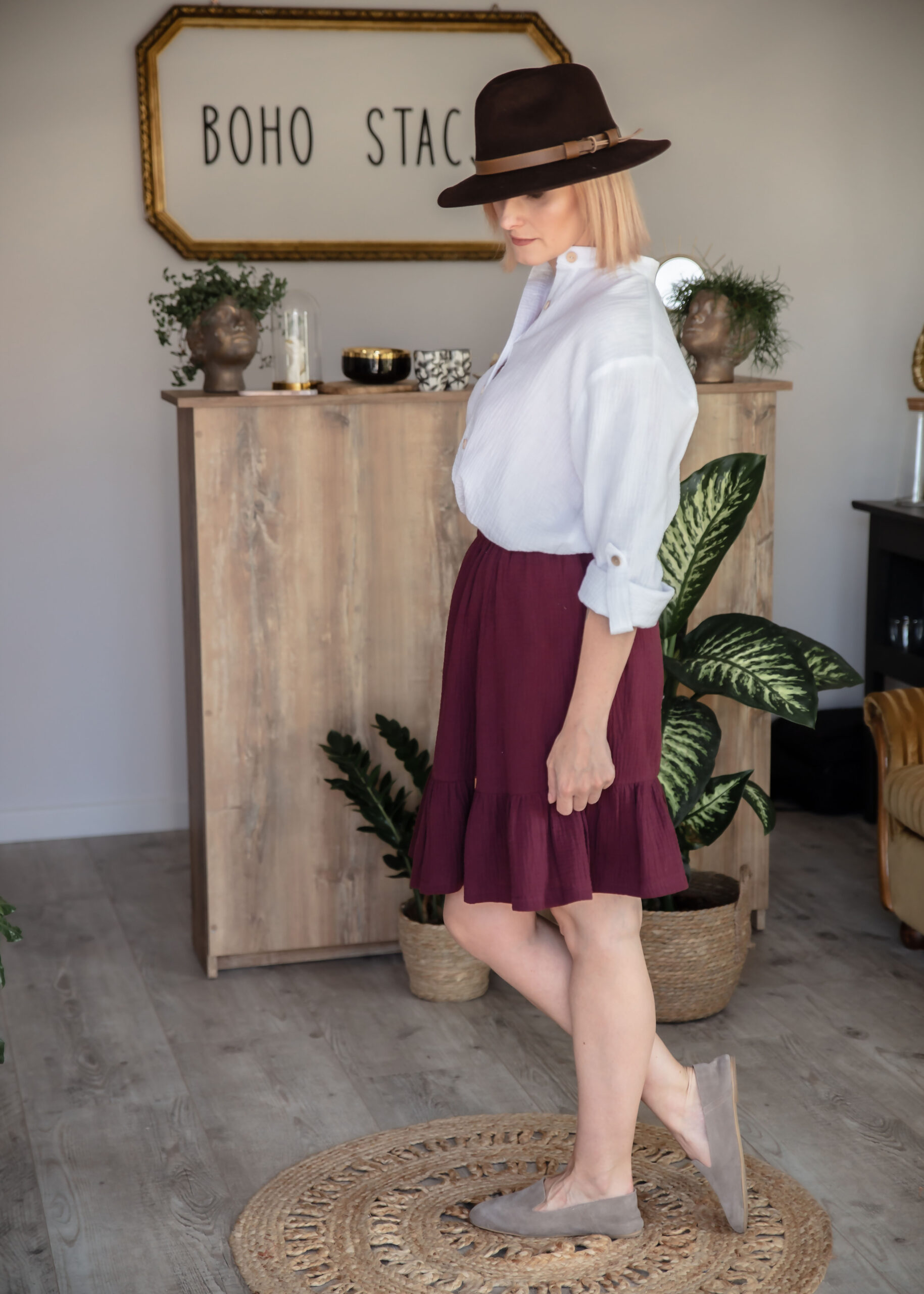 0 (297 of 306) SPÓDNICA MINI WINO